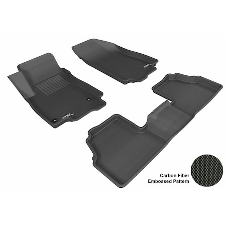 3D Maxpider Kagu 1st & 2 Row Floor Mat for 2013-2018 Chevrolet Trax - Black L1CH06501509
